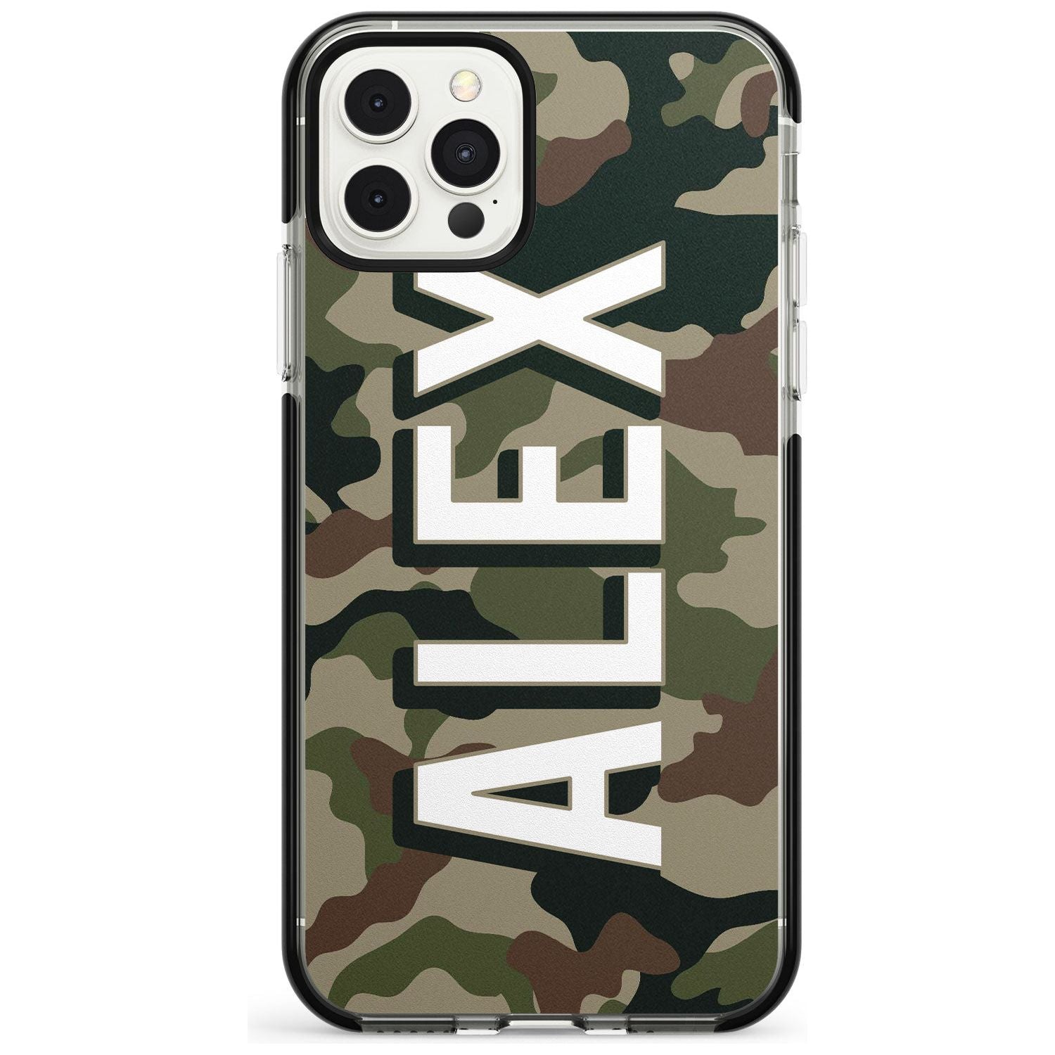 Classic Green Camo Pink Fade Impact Phone Case for iPhone 11