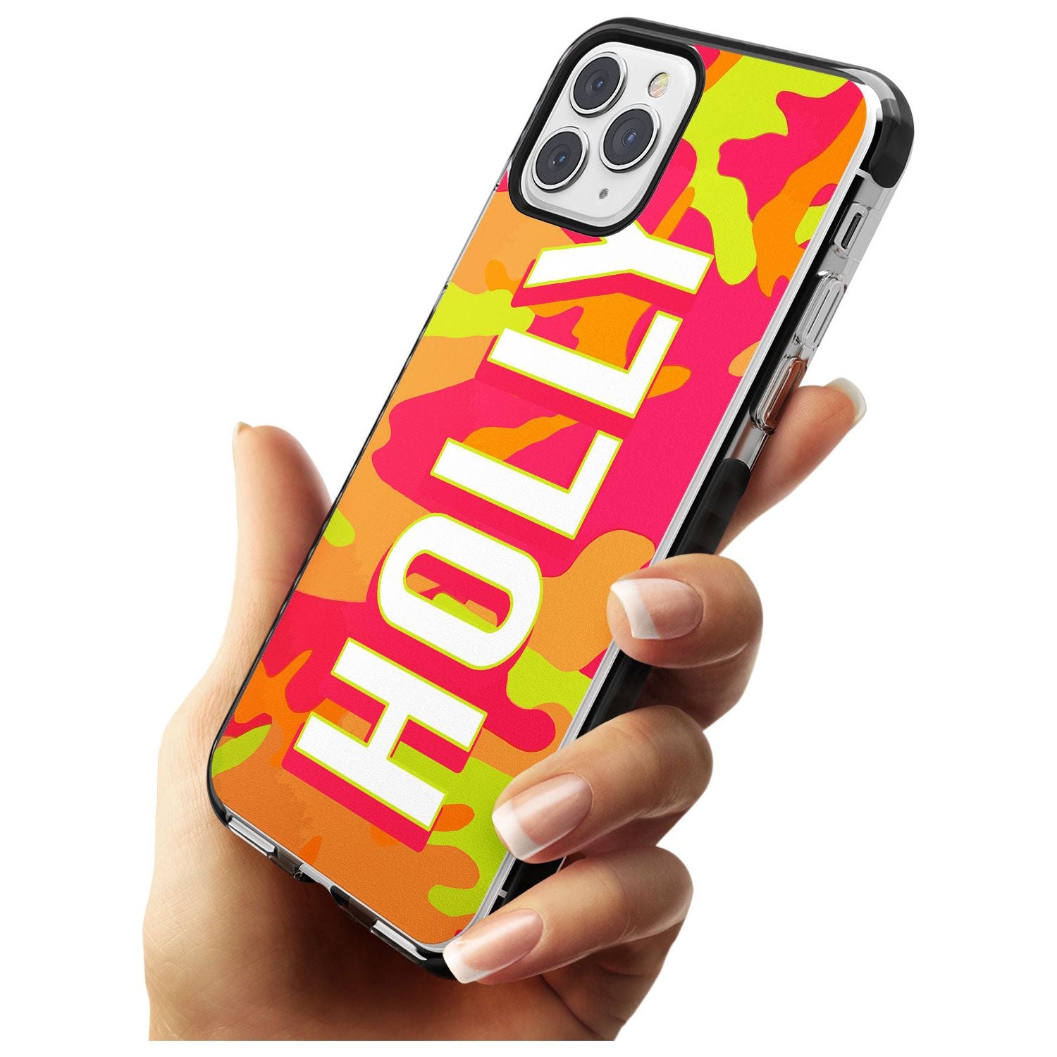 Colourful Neon Camo Pink Fade Impact Phone Case for iPhone 11