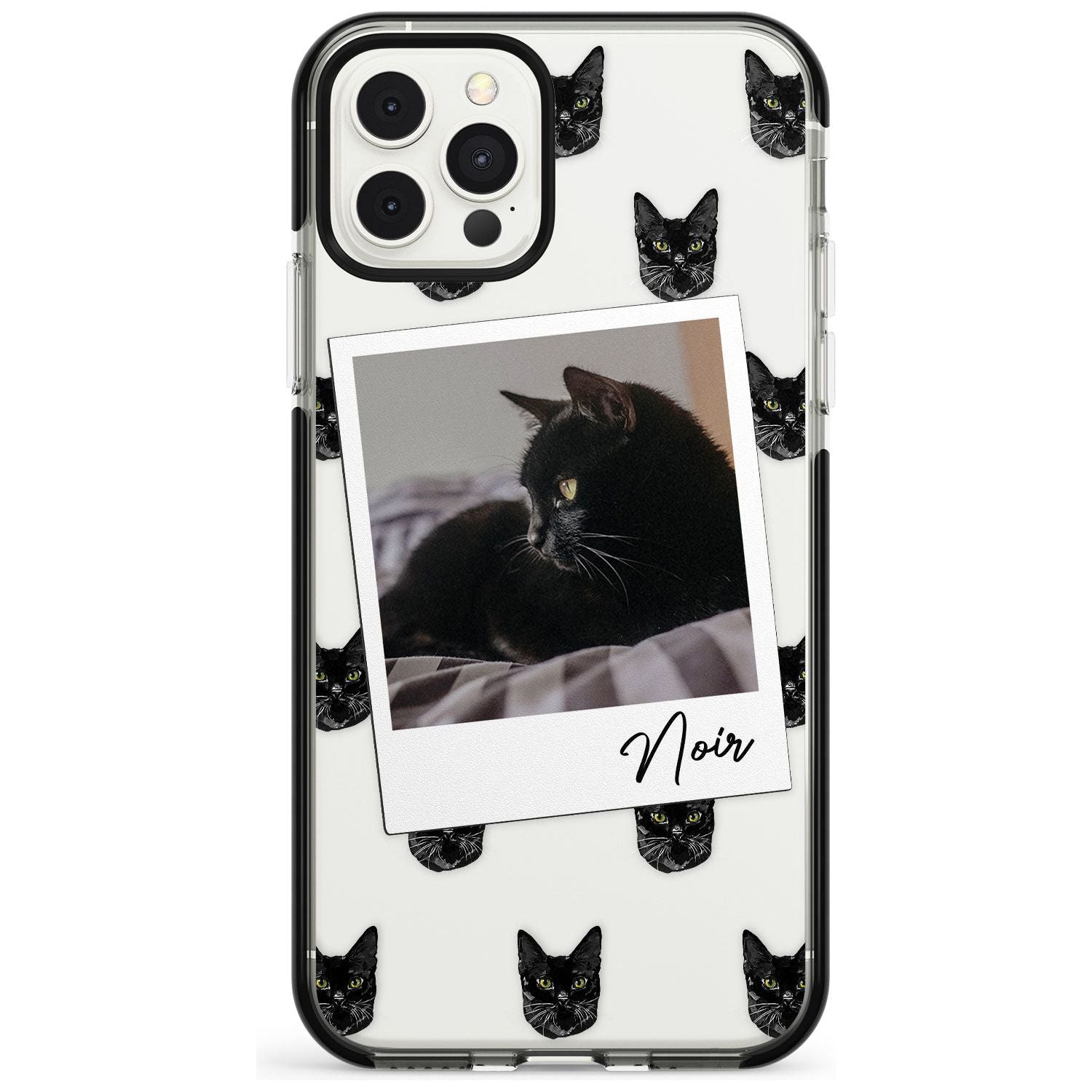 Personalised Bombay Cat Photo Black Impact Phone Case for iPhone 11