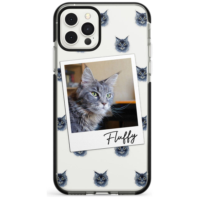 Personalised Maine Coon Photo Black Impact Phone Case for iPhone 11