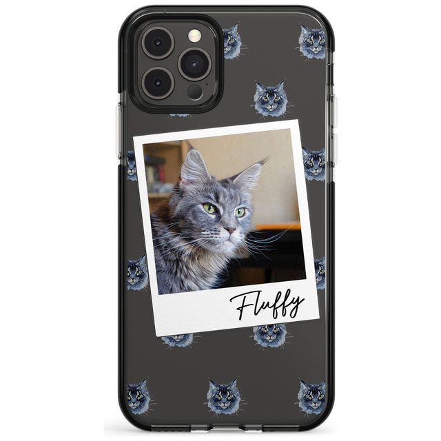 Personalised Maine Coon Photo Black Impact Phone Case for iPhone 11