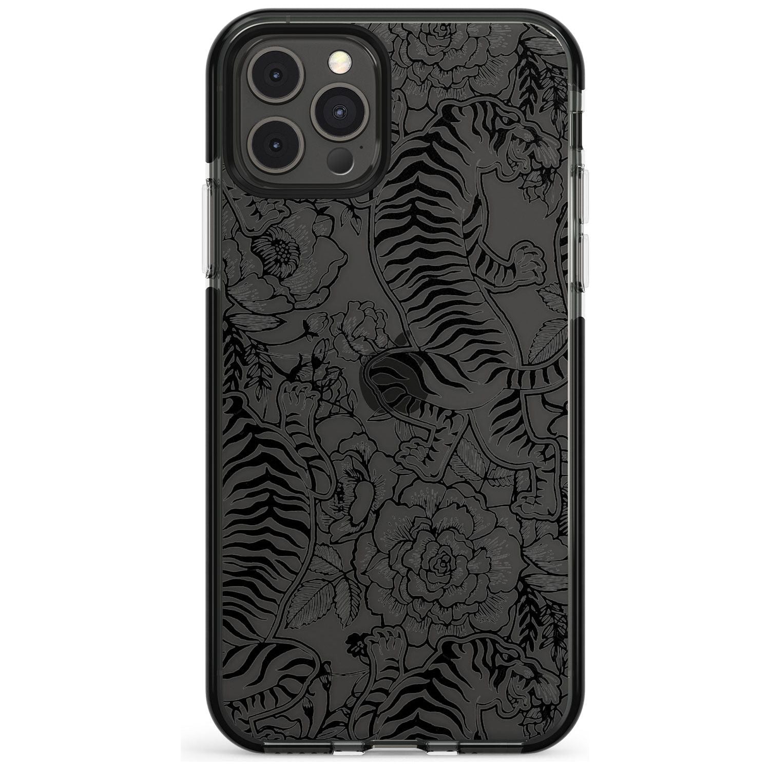 Personalised Chinese Tiger Pattern Black Impact Phone Case for iPhone 11