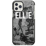 Grey Scale Fashion Collage iPhone Case  Black Impact Custom Phone Case - Case Warehouse