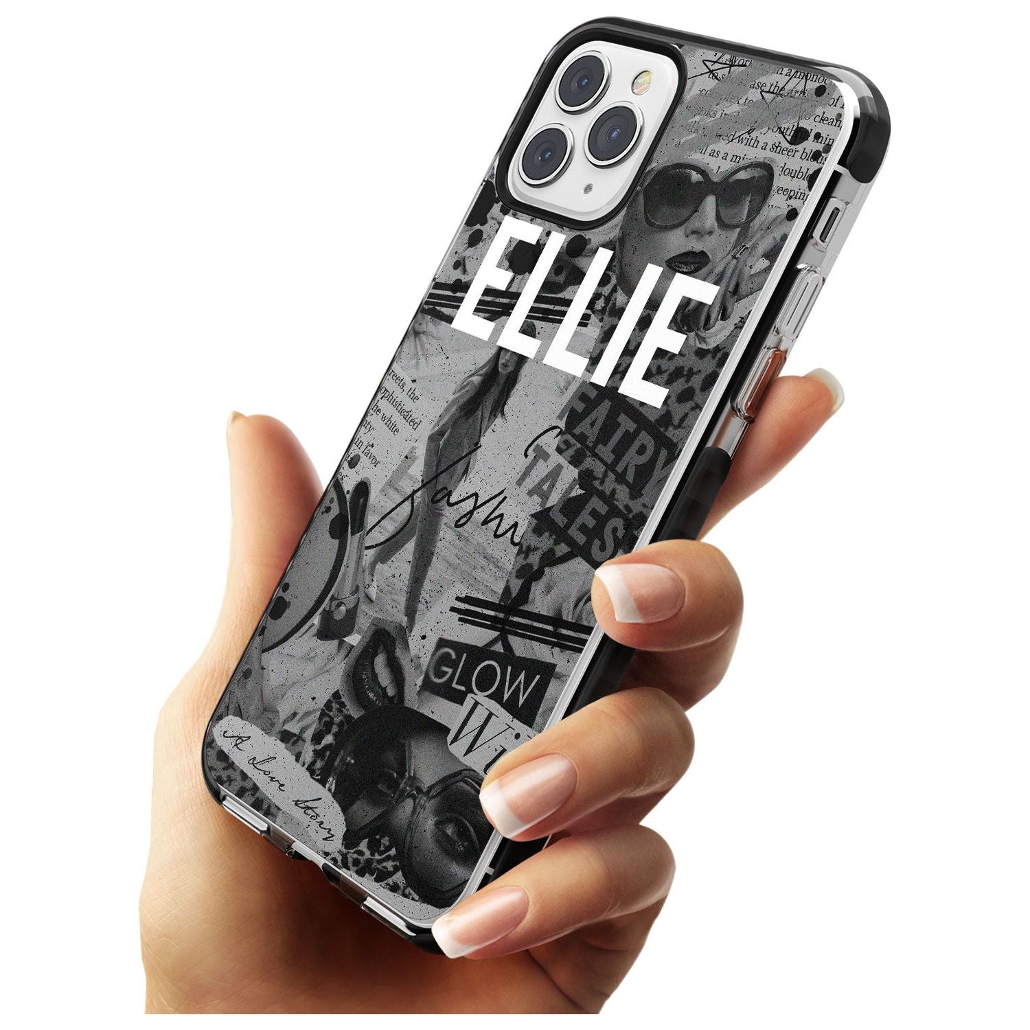 Grey Scale Fashion Collage iPhone Case   Custom Phone Case - Case Warehouse