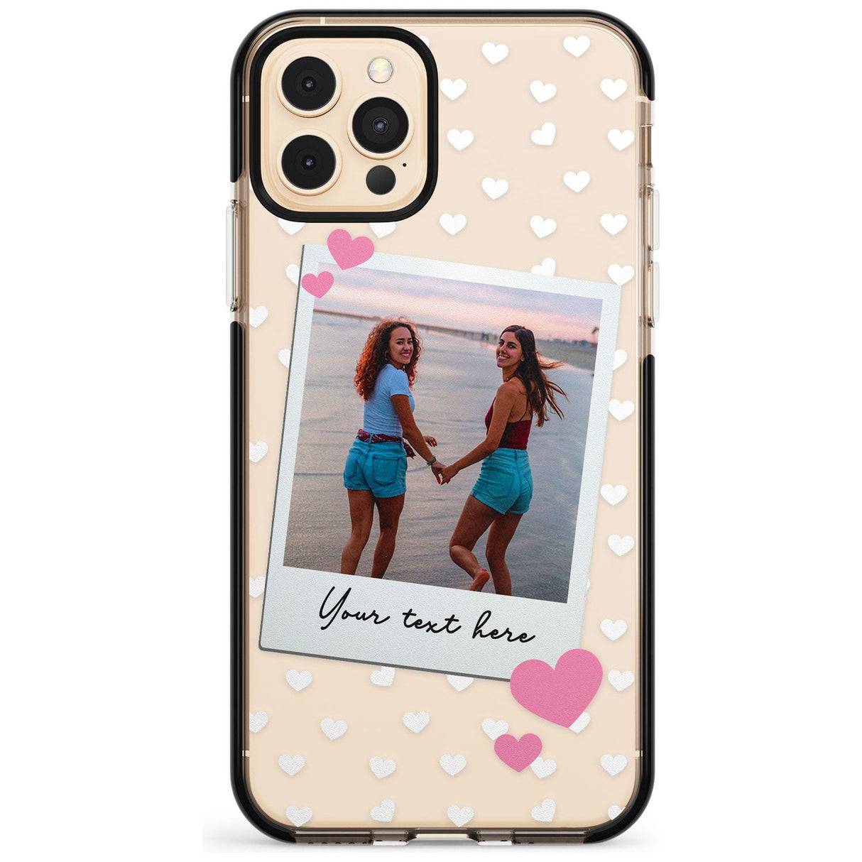 Instant Film & Hearts Pink Fade Impact Phone Case for iPhone 11