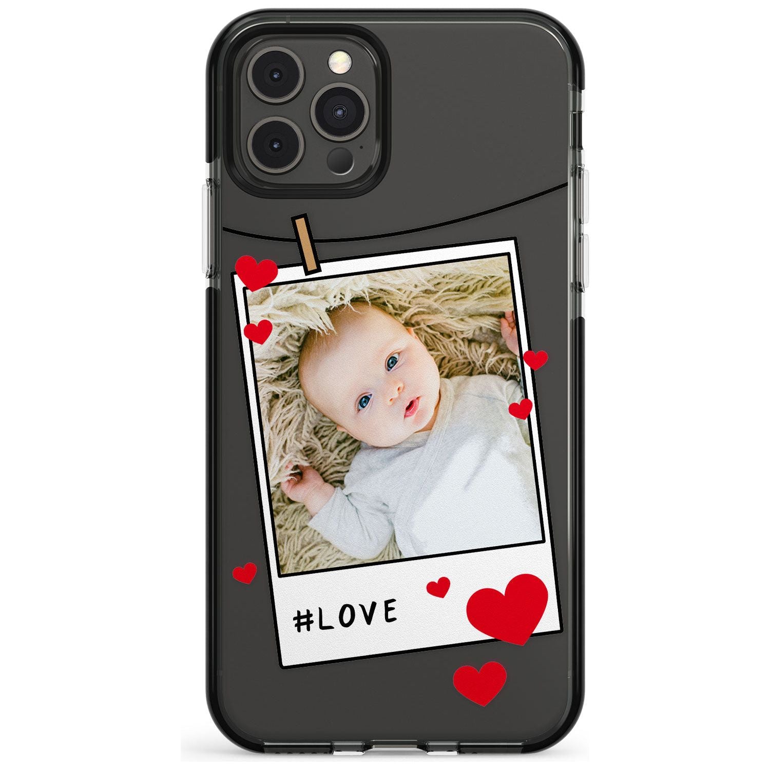Love Instant Film Pink Fade Impact Phone Case for iPhone 11