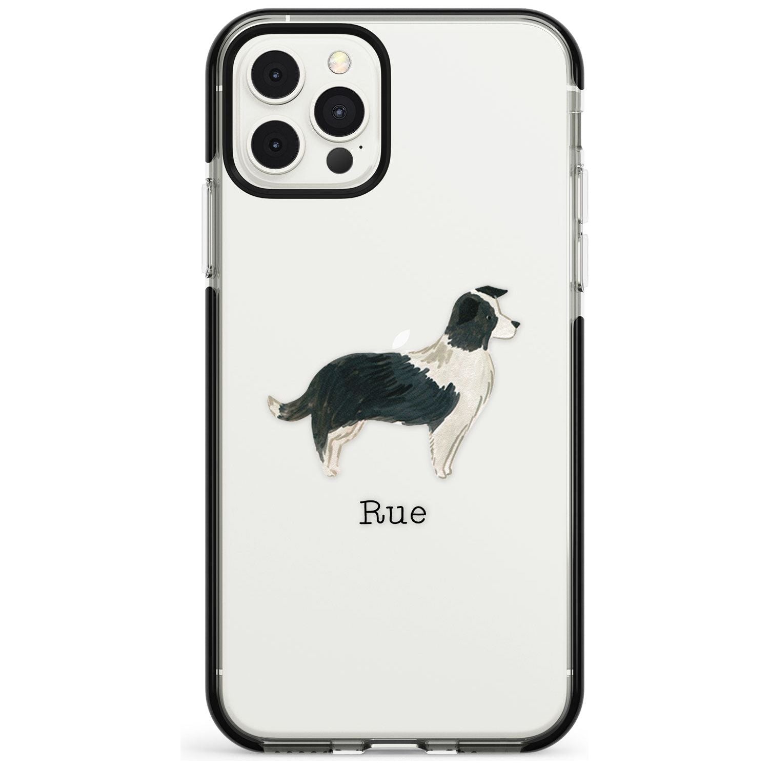 Border Collie Pink Fade Impact Phone Case for iPhone 11