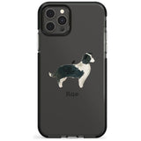 Border Collie Pink Fade Impact Phone Case for iPhone 11