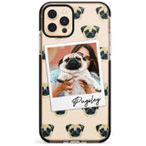 Pug - Custom Dog Photo Pink Fade Impact Phone Case for iPhone 11