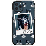 Border Collie - Custom Dog Photo Pink Fade Impact Phone Case for iPhone 11