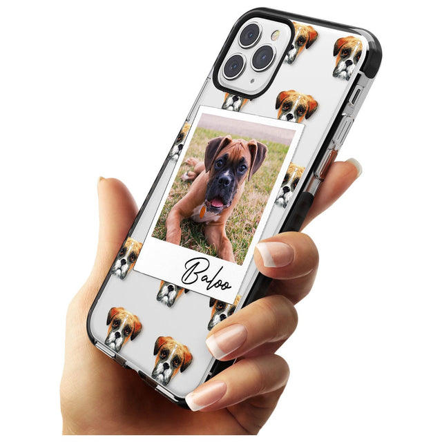 Boxer - Custom Dog Photo Pink Fade Impact Phone Case for iPhone 11