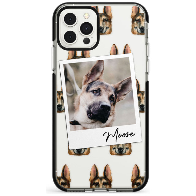 German Shepherd - Custom Dog Photo Pink Fade Impact Phone Case for iPhone 11