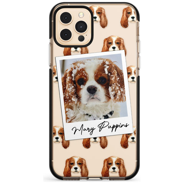 Cavalier King Charles - Custom Dog Photo Pink Fade Impact Phone Case for iPhone 11