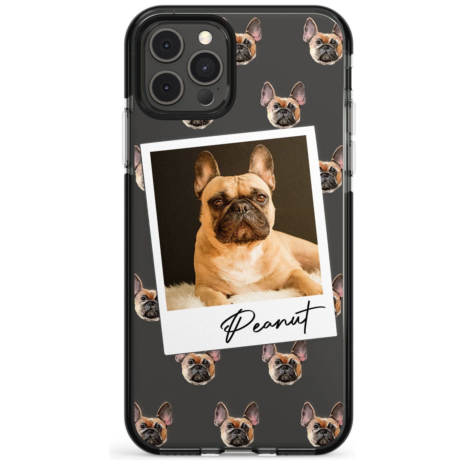 French Bulldog, Tan - Custom Dog Photo Pink Fade Impact Phone Case for iPhone 11