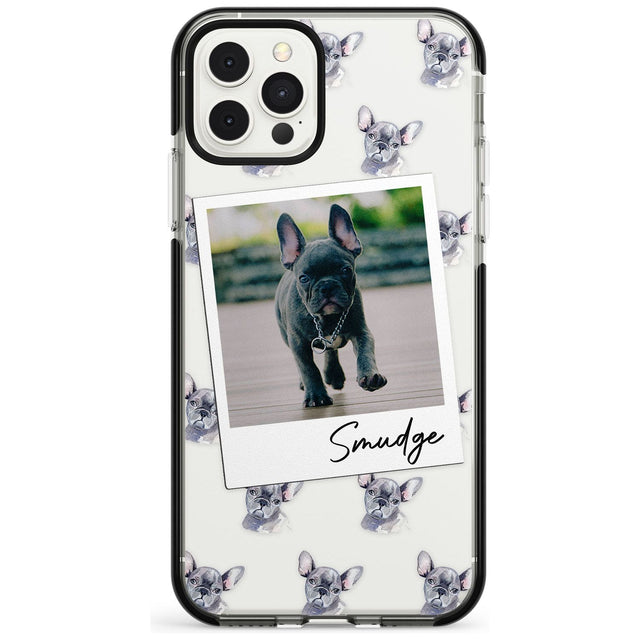 French Bulldog, Grey - Custom Dog Photo Pink Fade Impact Phone Case for iPhone 11