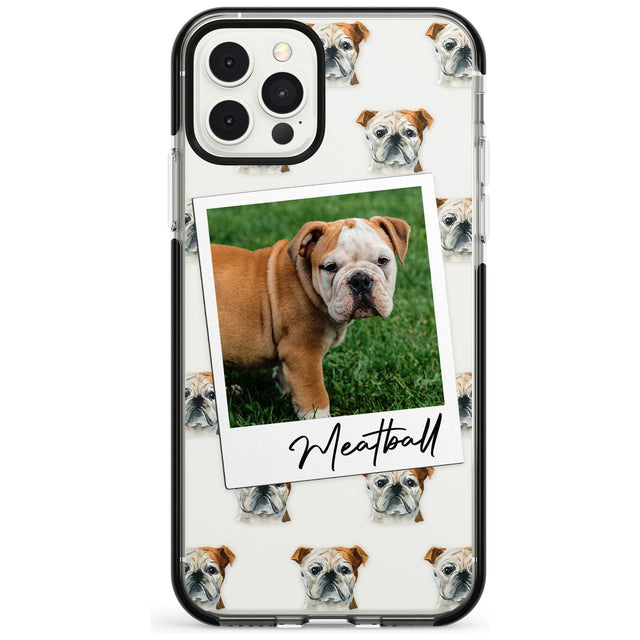 English Bulldog - Custom Dog Photo Pink Fade Impact Phone Case for iPhone 11