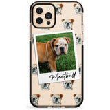 English Bulldog - Custom Dog Photo Pink Fade Impact Phone Case for iPhone 11