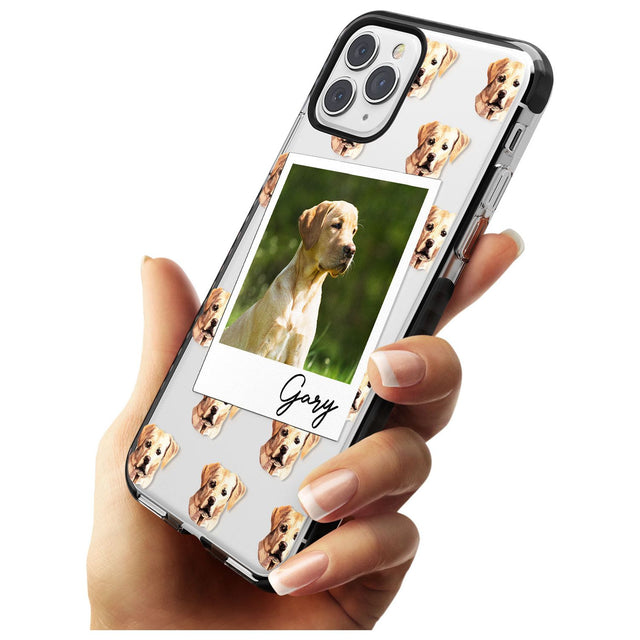 Labrador, Tan - Custom Dog Photo Pink Fade Impact Phone Case for iPhone 11