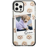 Cockapoo, Cream - Custom Dog Photo Pink Fade Impact Phone Case for iPhone 11