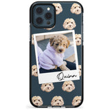 Cockapoo, Cream - Custom Dog Photo Pink Fade Impact Phone Case for iPhone 11