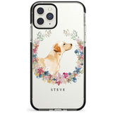 Yellow Labrador - Watercolour Dog Portrait Black Impact Phone Case for iPhone 11 Pro Max