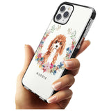 Cavapoo - Watercolour Dog Portrait Black Impact Phone Case for iPhone 11 Pro Max