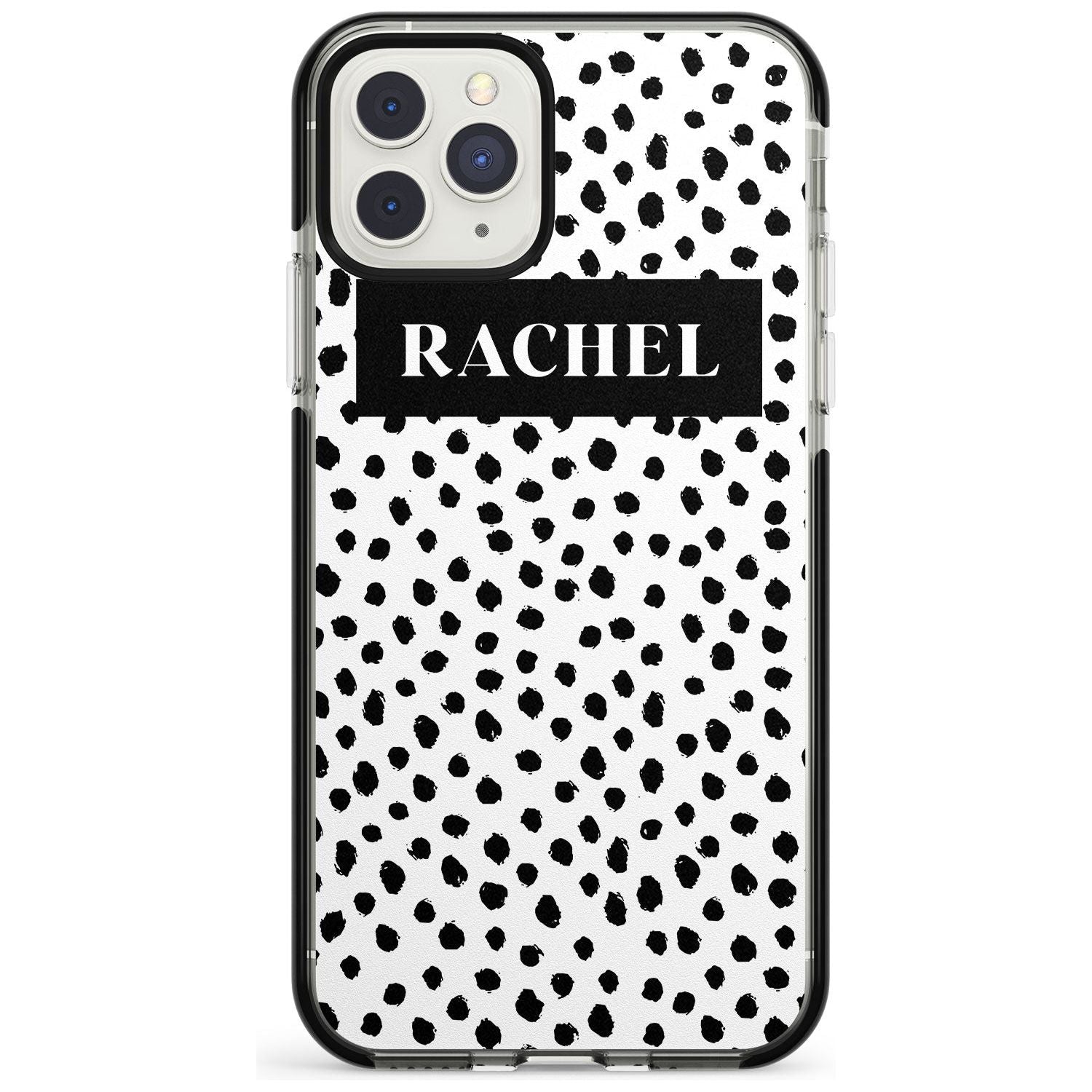 Black Bar & Dots iPhone Case  Black Impact Custom Phone Case - Case Warehouse