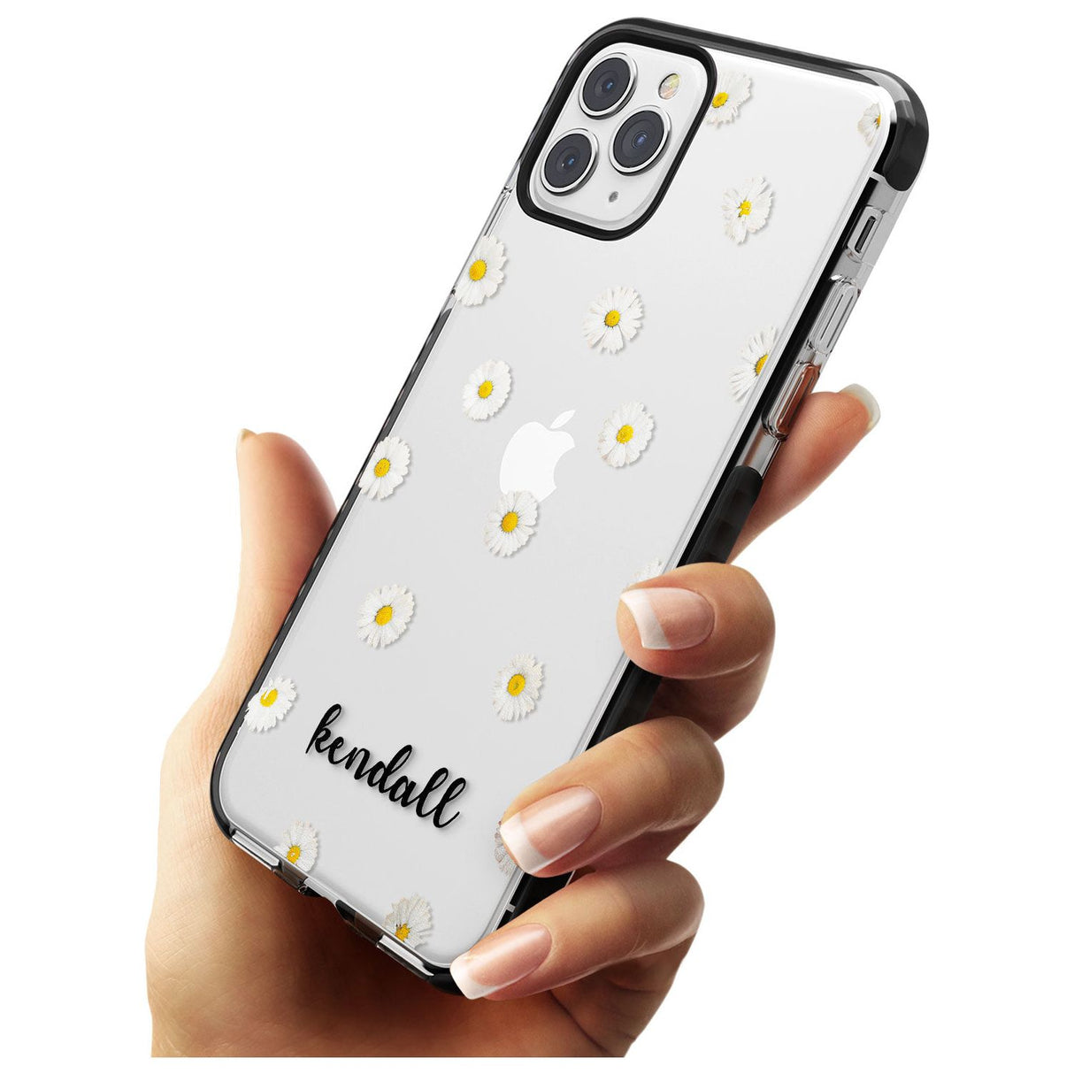 White Daisies & Cursive iPhone Case   Custom Phone Case - Case Warehouse