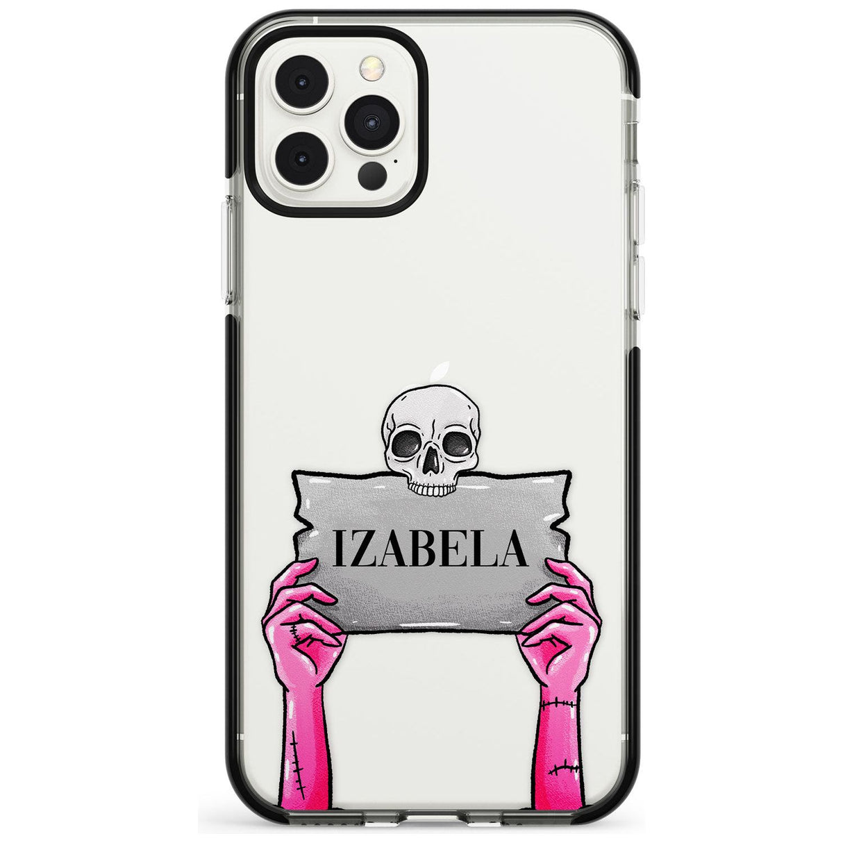 Personalised Grave Plaque Black Impact Phone Case for iPhone 11