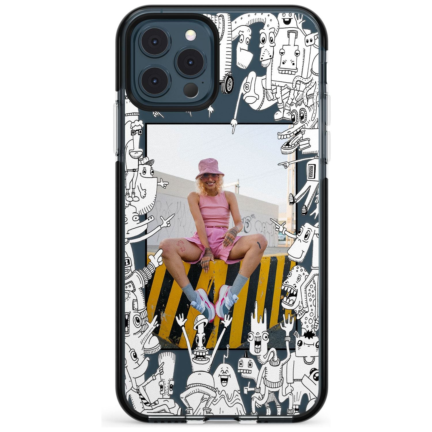 Personalised Look At This Photo Case Black Impact Phone Case for iPhone 11