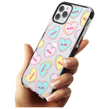 Custom Text Love Hearts Pink Fade Impact Phone Case for iPhone 11