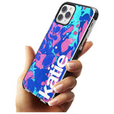 Navy, Turquoise + Purple - Marbled iPhone Case   Custom Phone Case - Case Warehouse