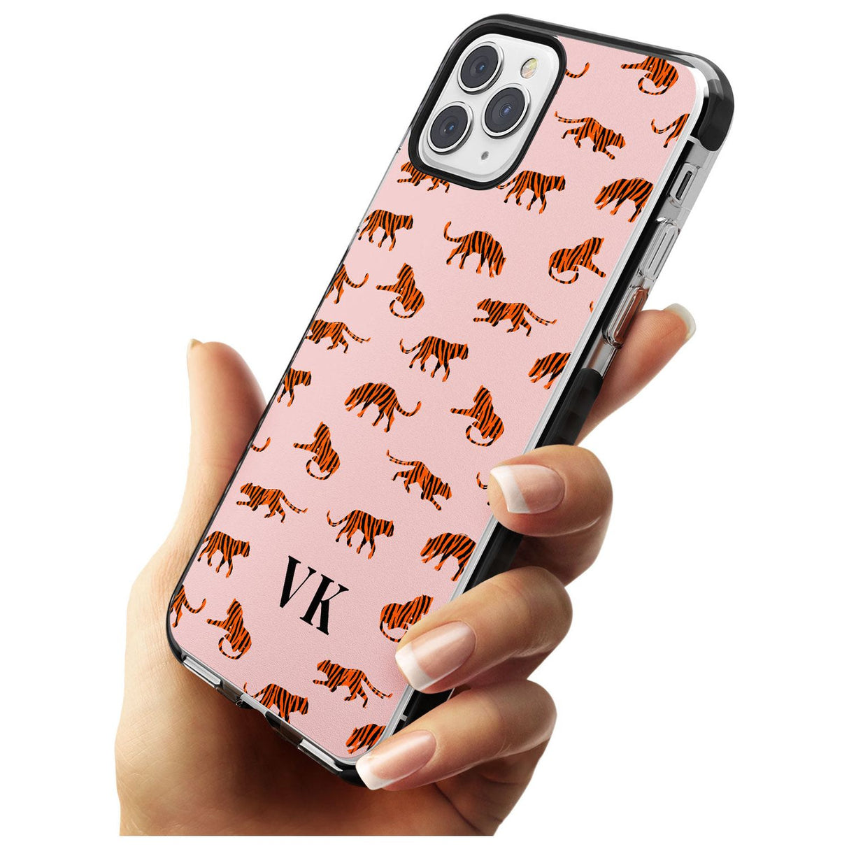 Safari Tiger Pattern on Pink iPhone Case   Custom Phone Case - Case Warehouse