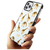 Safari Giraffe Pattern on Blue iPhone Case   Custom Phone Case - Case Warehouse