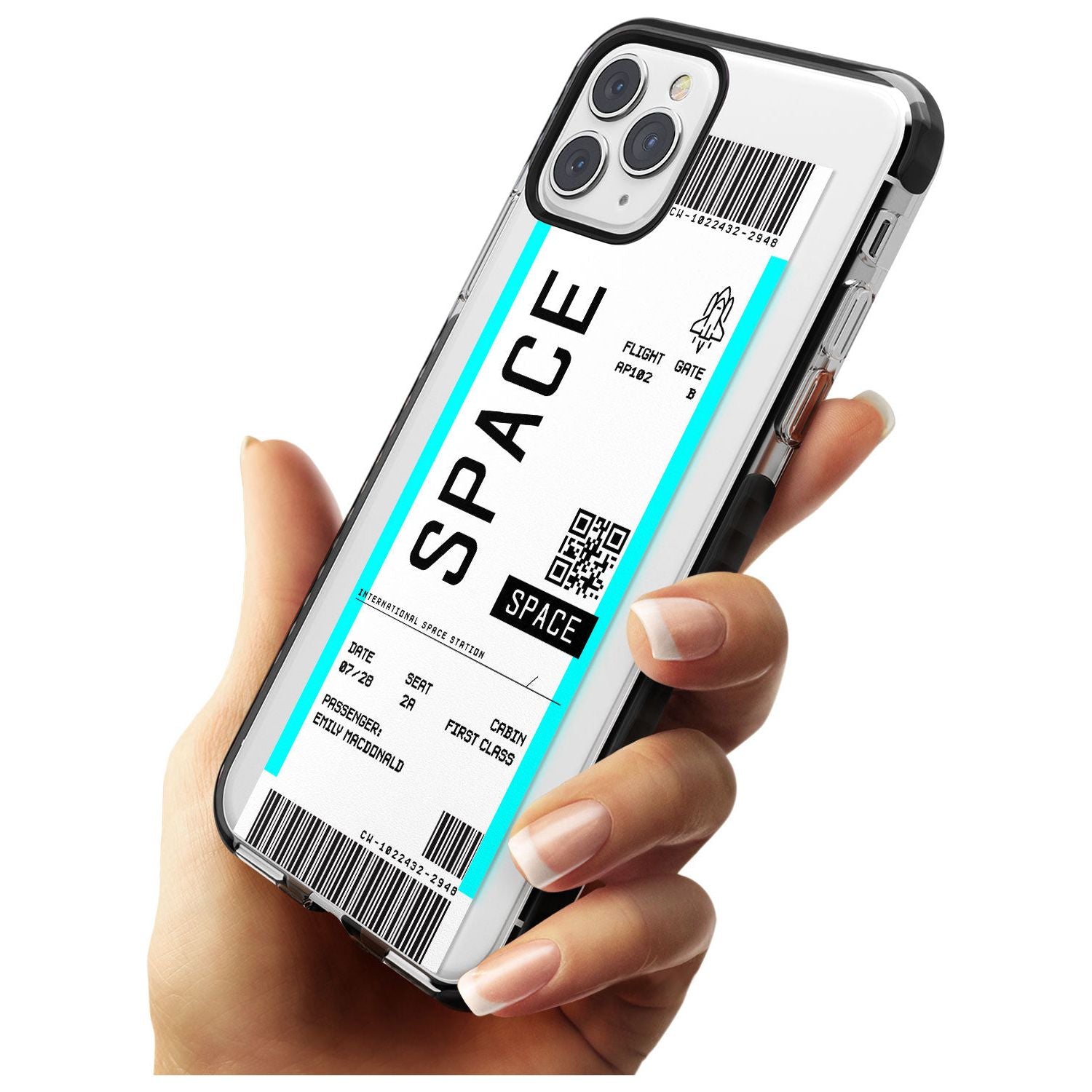 Space Custom Space Travel Ticket iPhone Case   Custom Phone Case - Case Warehouse