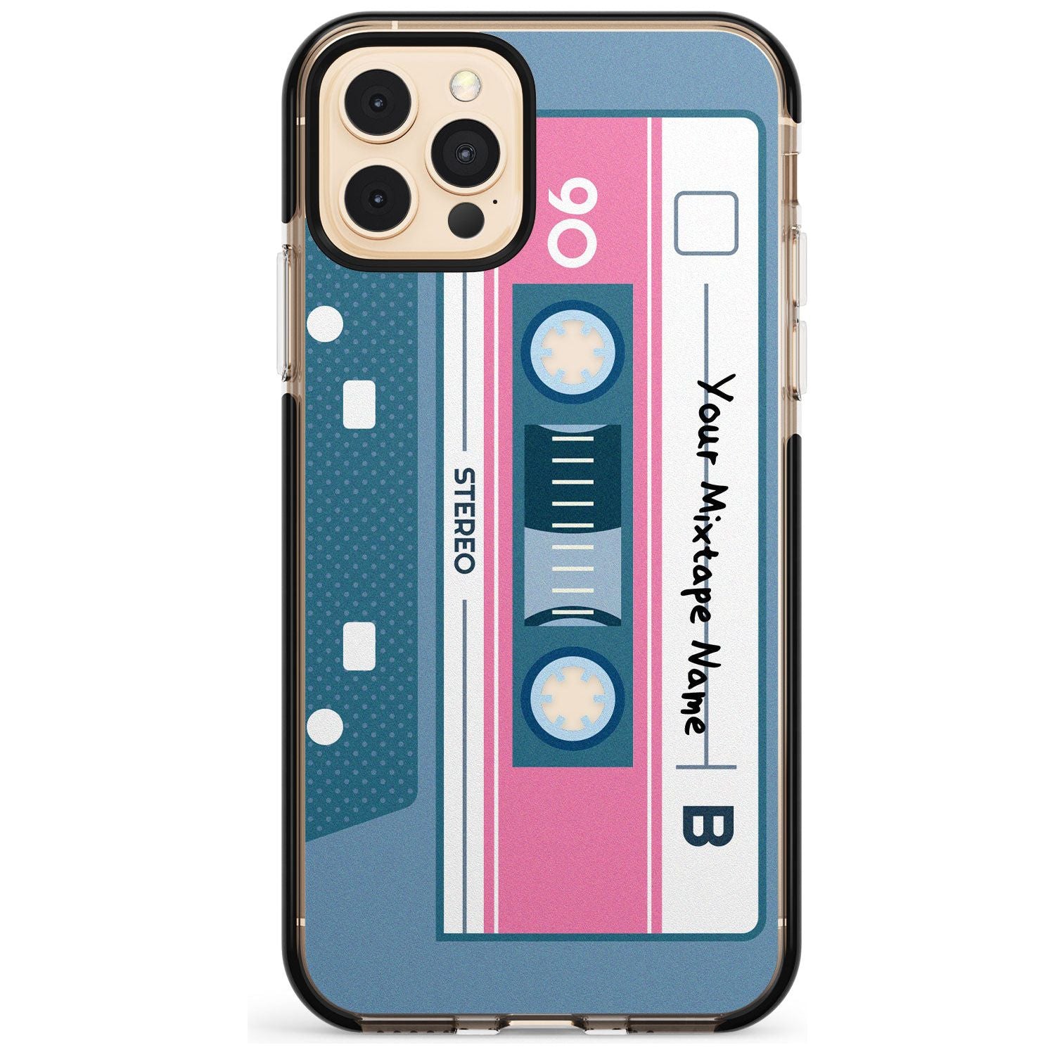 Retro Mixtape Pink Fade Impact Phone Case for iPhone 11