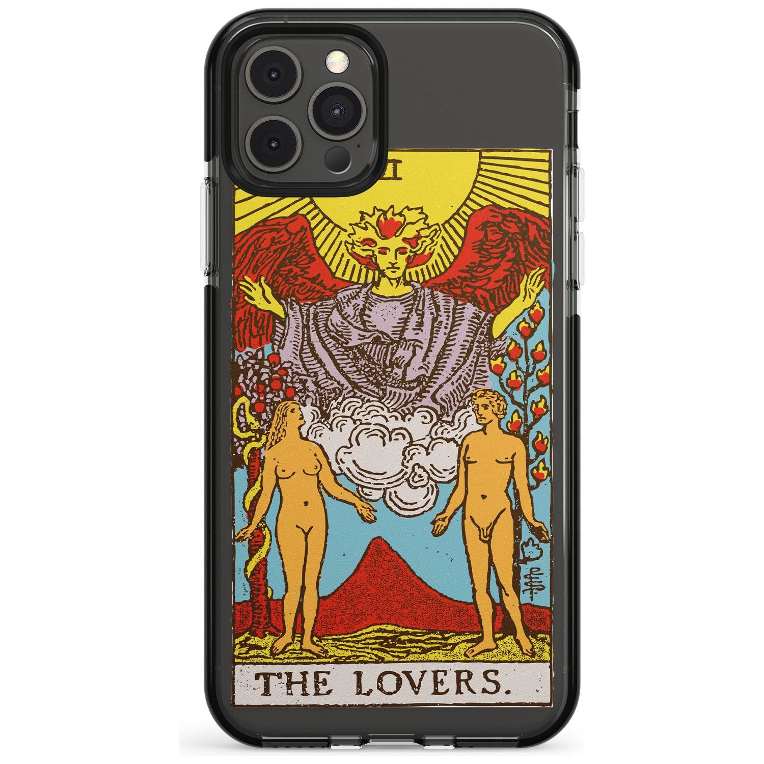 The Lovers Tarot Card - Colour Pink Fade Impact Phone Case for iPhone 11