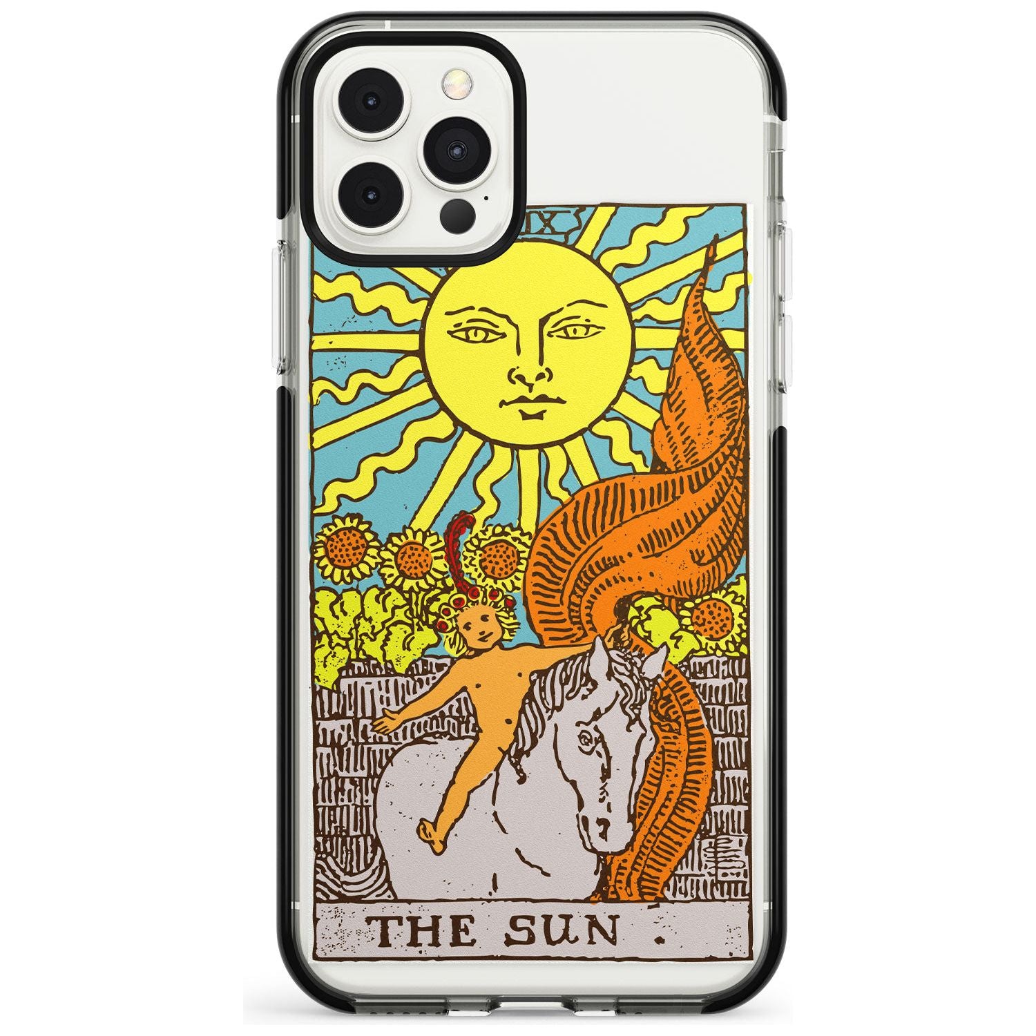 The Sun Tarot Card - Colour Pink Fade Impact Phone Case for iPhone 11