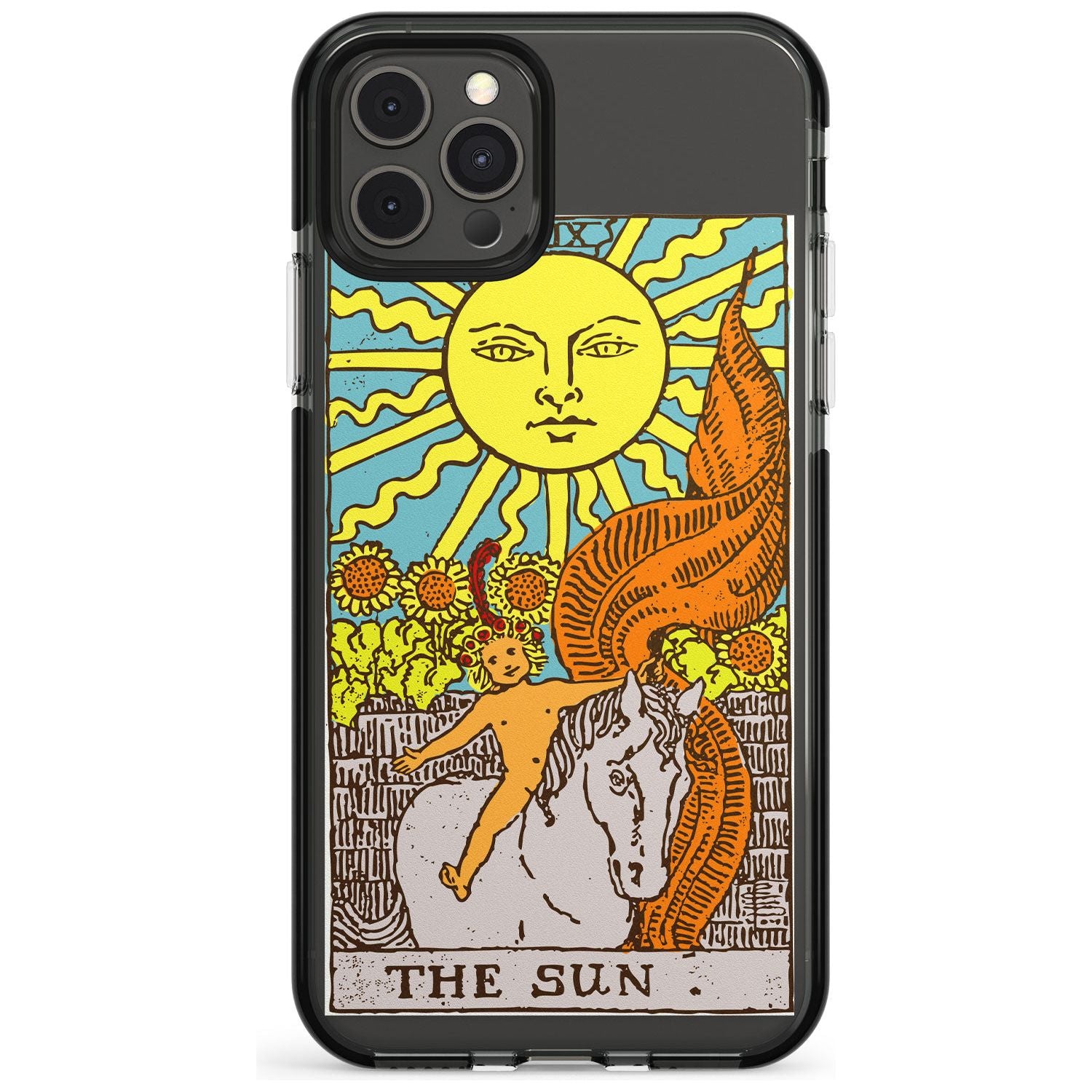 The Sun Tarot Card - Colour Pink Fade Impact Phone Case for iPhone 11