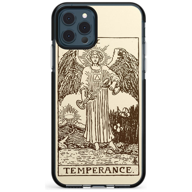 Temperance Tarot Card - Solid Cream Pink Fade Impact Phone Case for iPhone 11