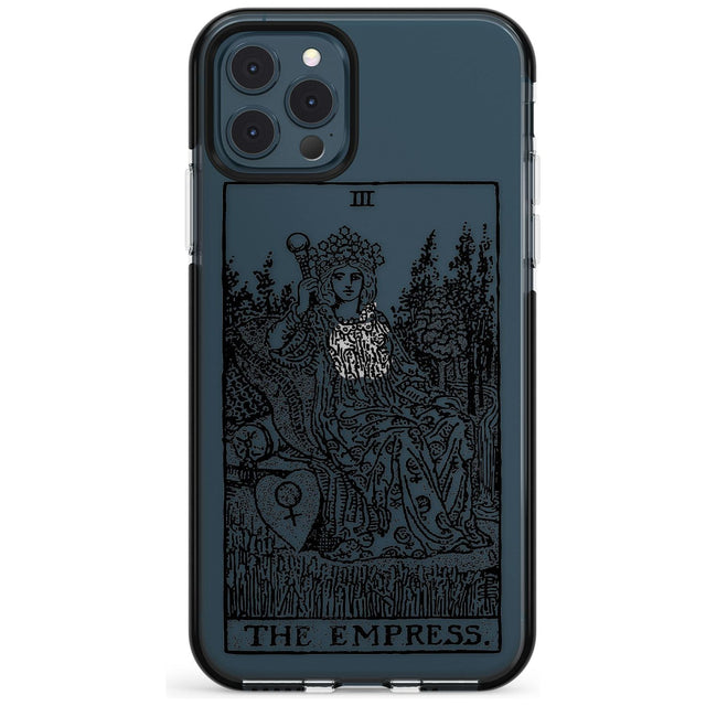 The Empress Tarot Card - Transparent Pink Fade Impact Phone Case for iPhone 11