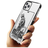 Strength Tarot Card - Transparent Pink Fade Impact Phone Case for iPhone 11