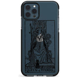 Queen of Wands Tarot Card - Transparent Pink Fade Impact Phone Case for iPhone 11