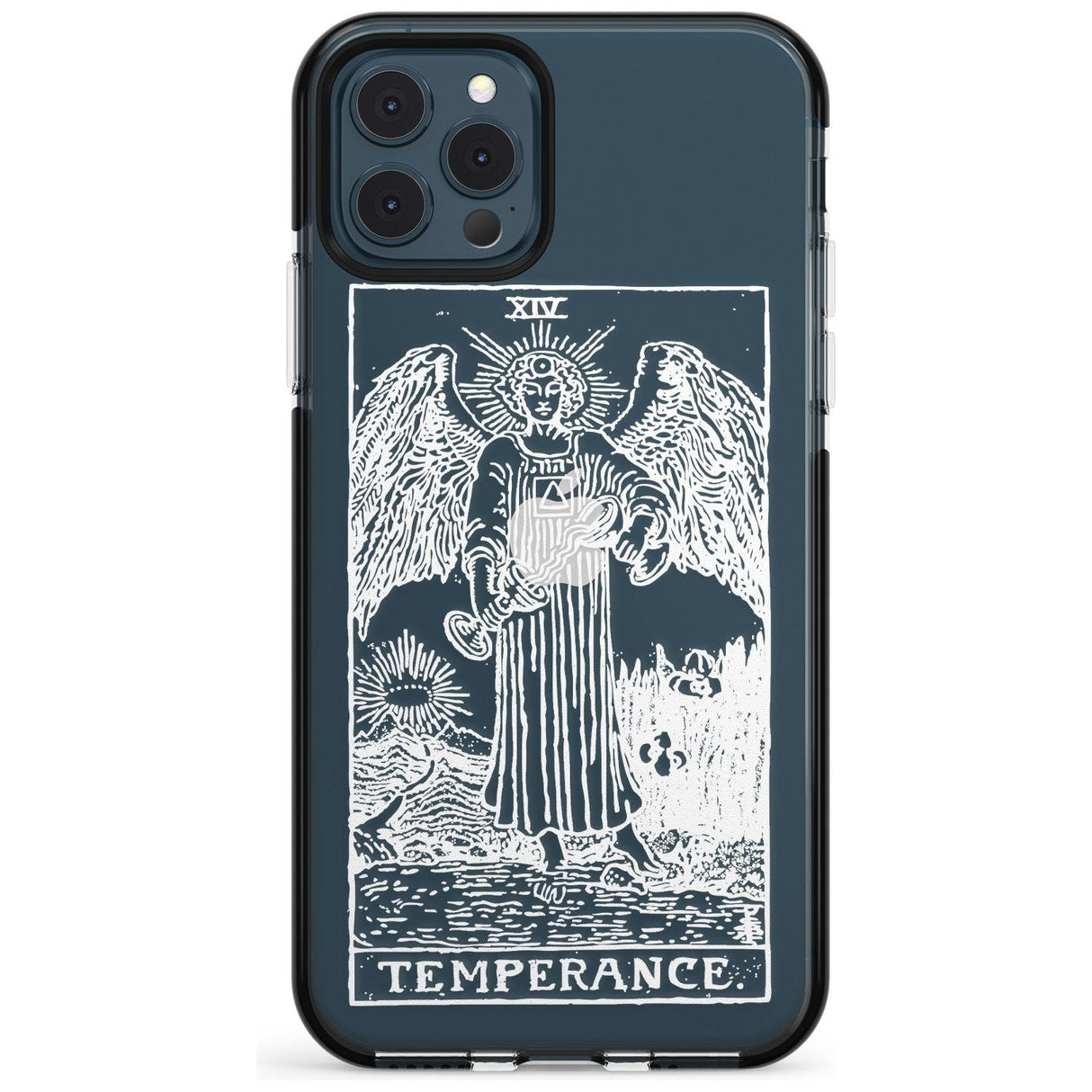 Temperance Tarot Card - White Transparent Pink Fade Impact Phone Case for iPhone 11