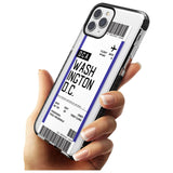 Washington D.C. Boarding Pass iPhone Case   Custom Phone Case - Case Warehouse