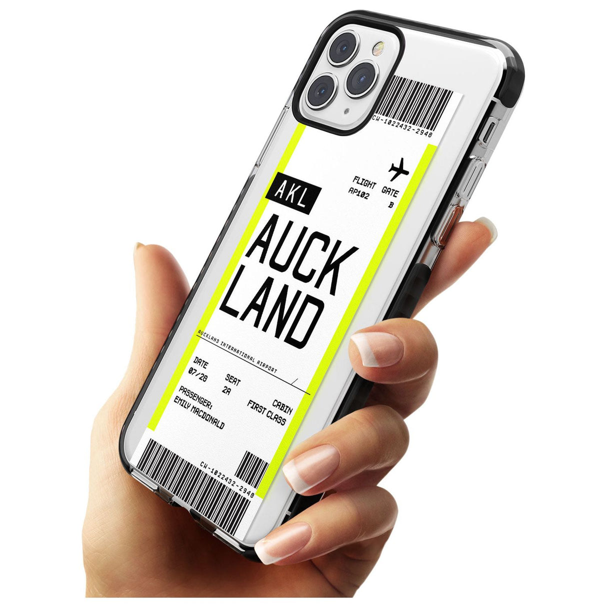 Auckland Boarding Pass iPhone Case   Custom Phone Case - Case Warehouse