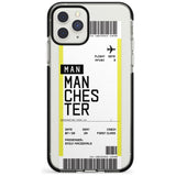 Manchester Boarding Pass  Black Impact Custom Phone Case - Case Warehouse