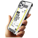 Manchester Boarding Pass   Custom Phone Case - Case Warehouse