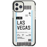 Las Vegas Boarding Pass iPhone Case  Black Impact Custom Phone Case - Case Warehouse