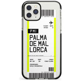 Palma De Mallorca Boarding Pass iPhone Case  Black Impact Custom Phone Case - Case Warehouse